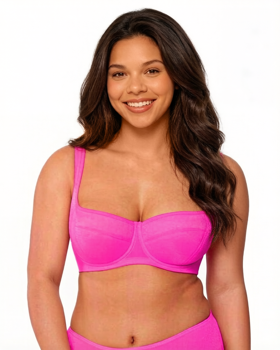 Lightly Padded Balconette Bra | Velaure