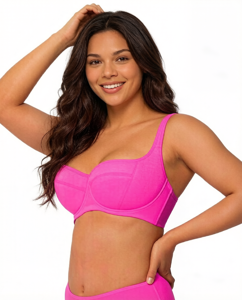 Lightly Padded Balconette Bra | Velaure
