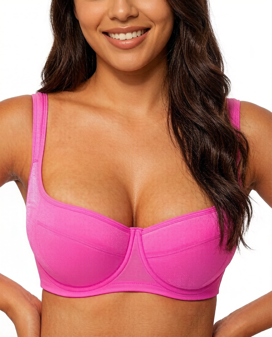 Lightly Padded Balconette Bra | Velaure