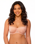 Lightly Padded Balconette Bra | Velaure