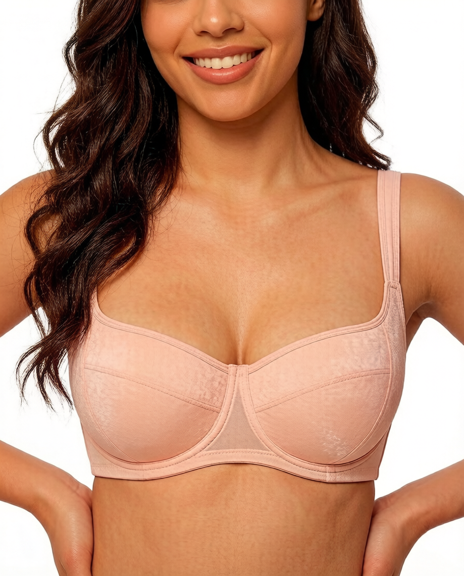 Lightly Padded Balconette Bra | Velaure