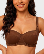 Lightly Padded Balconette Bra | Velaure