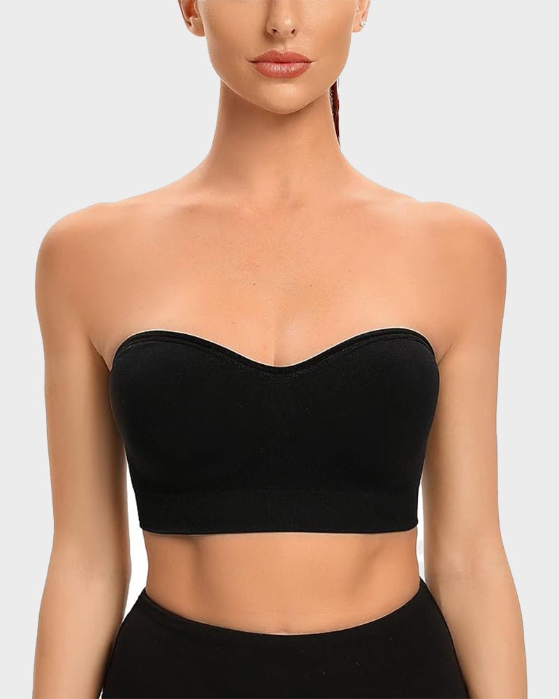 Strapless Bandeau Bra, non-slip silicone | Velaure