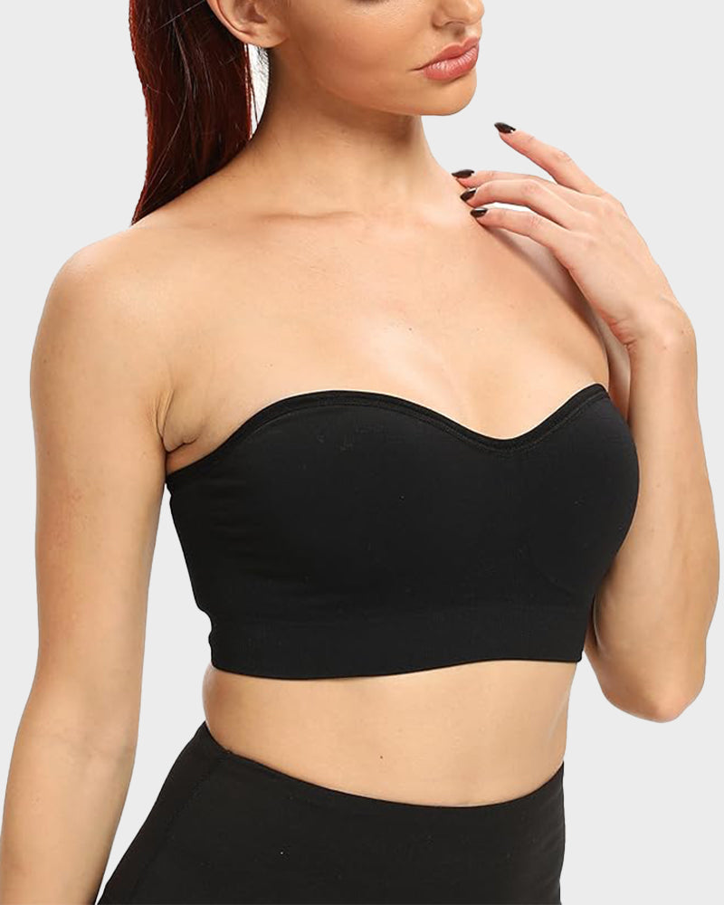 Strapless Bandeau Bra, non-slip silicone | Velaure