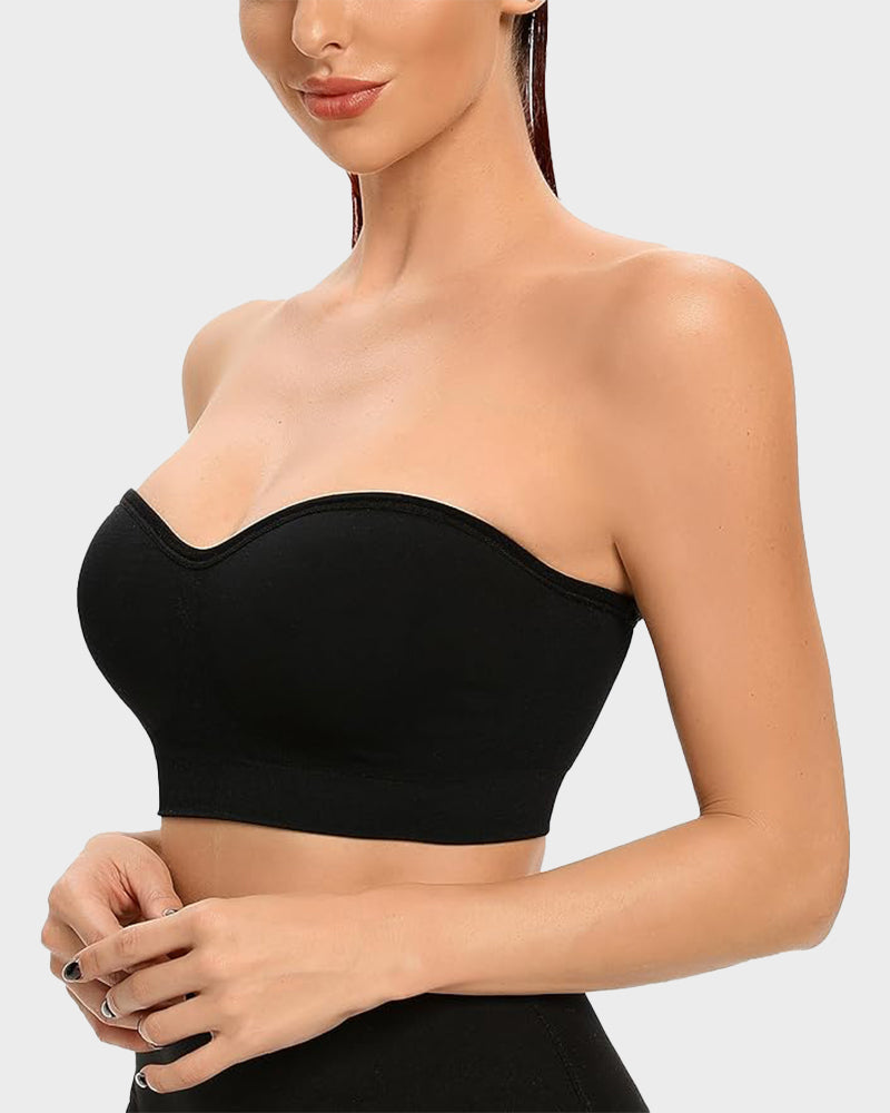 Strapless Bandeau Bra, non-slip silicone | Velaure