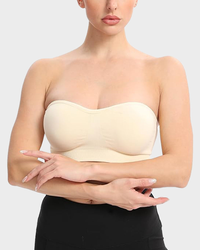 Strapless Bandeau Bra, non-slip silicone | Velaure