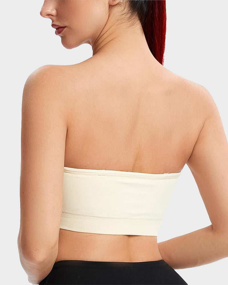 Strapless Bandeau Bra — Non-Slip Silicone
