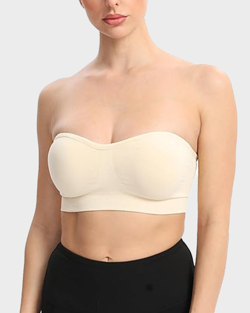 Strapless Bandeau Bra — Non-Slip Silicone