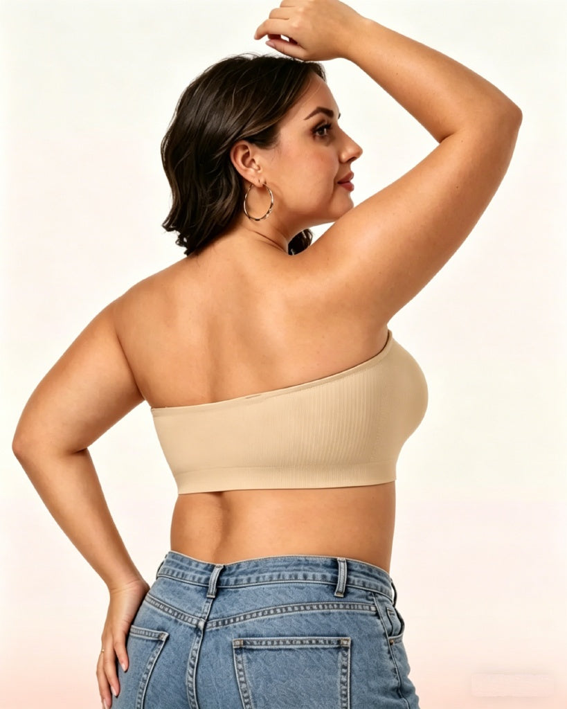 Strapless Bandeau Bra, non-slip silicone | Velaure