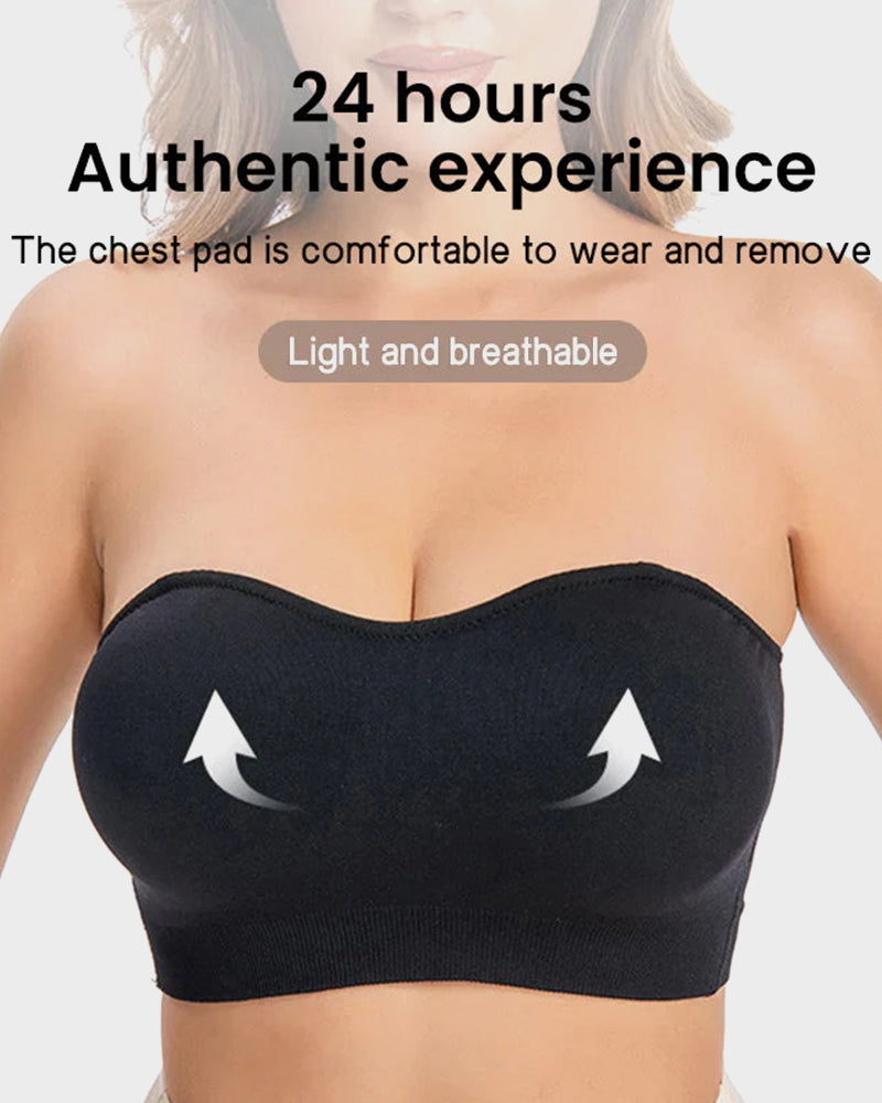 Strapless Bandeau Bra, non-slip silicone | Velaure