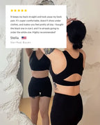 Cross-Back Front-Closure Posture Bra | Velaure