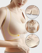 Cross-Back Front-Closure Posture Bra | Velaure