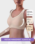 Cross-Back Front-Closure Posture Bra | Velaure