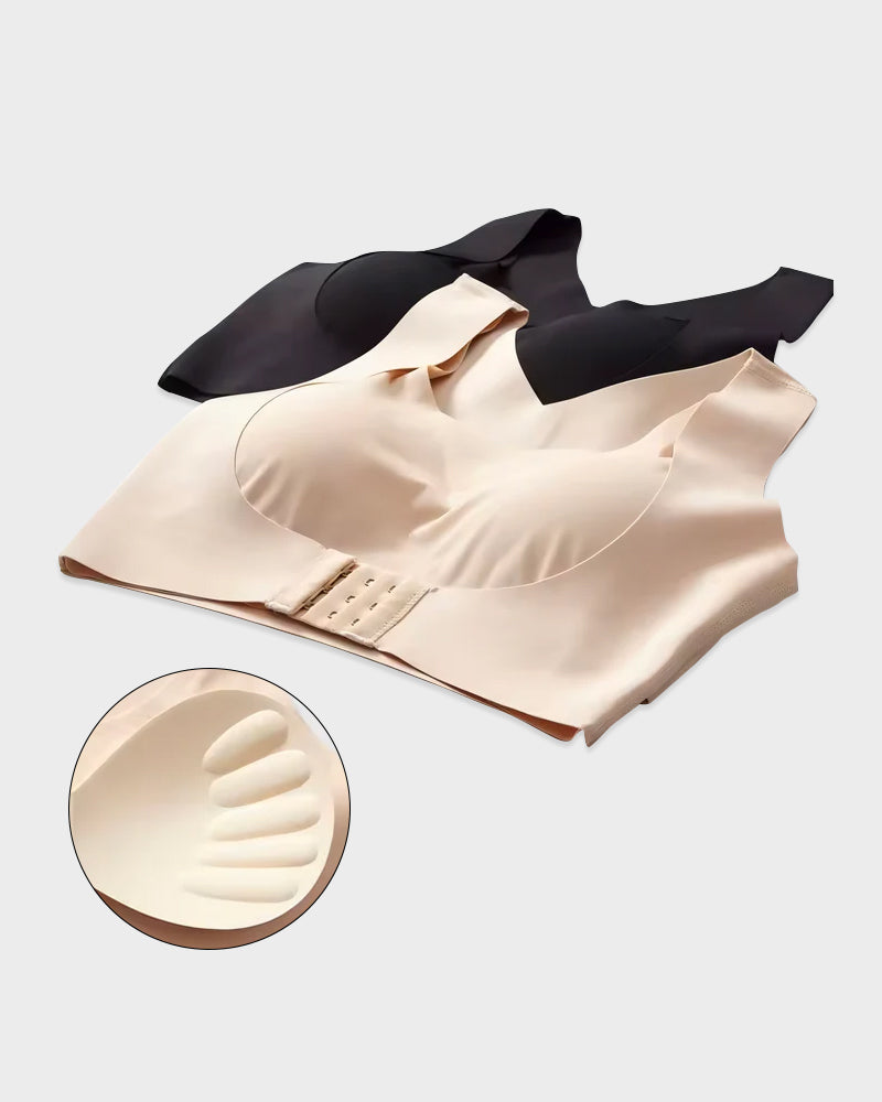 Cross-Back Front-Closure Posture Bra | Velaure