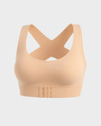 Cross-Back Front-Closure Posture Bra | Velaure