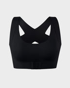 Cross-Back Front-Closure Posture Bra | Velaure
