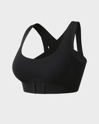Cross-Back Front-Closure Posture Bra | Velaure