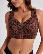 Cross-Back Front-Closure Posture Bra | Velaure