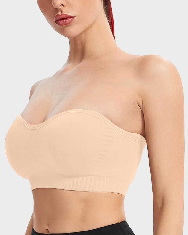 Strapless Bandeau Bra, non-slip silicone | Velaure