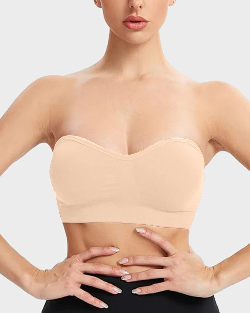 Strapless Bandeau Bra, non-slip silicone | Velaure