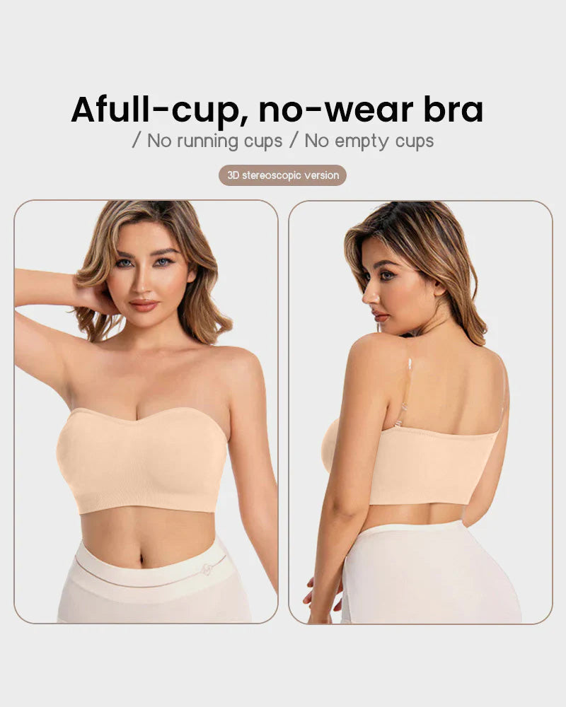 Strapless Bandeau Bra, non-slip silicone | Velaure