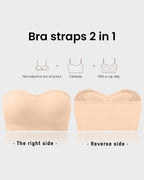 Strapless Bandeau Bra, non-slip silicone | Velaure