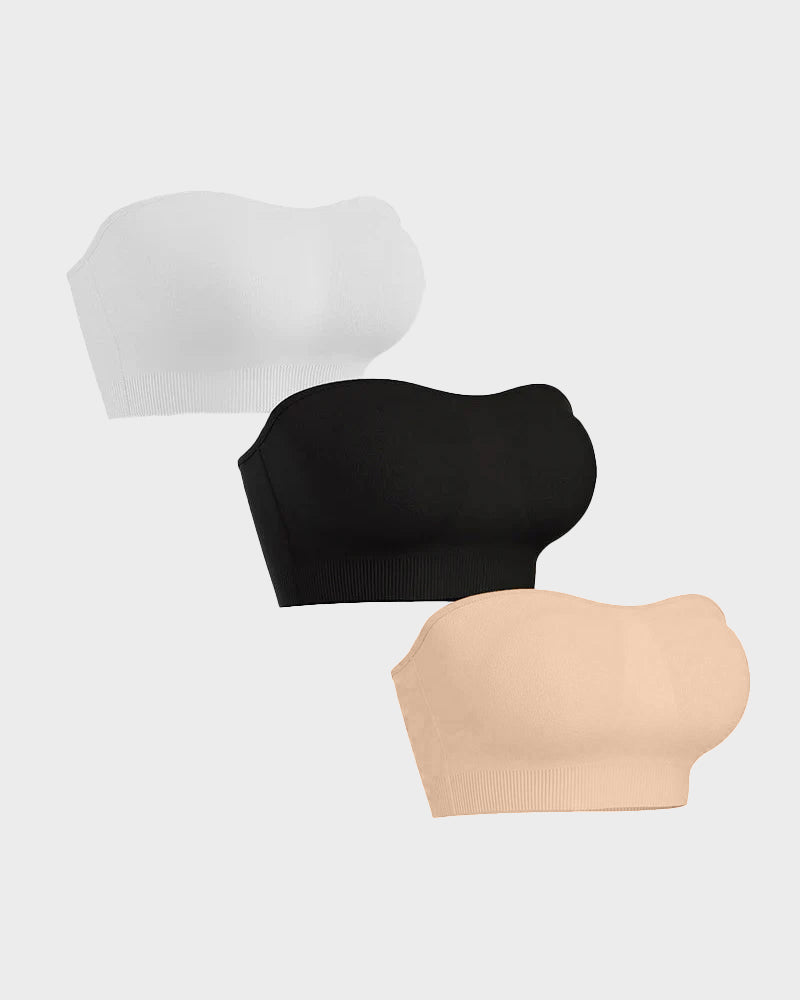 Strapless Bandeau Bra — Non-Slip Silicone