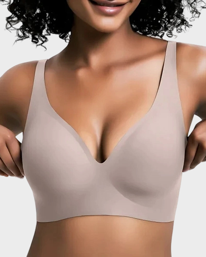 Deep V Seamless Push-Up Bra | Velaure