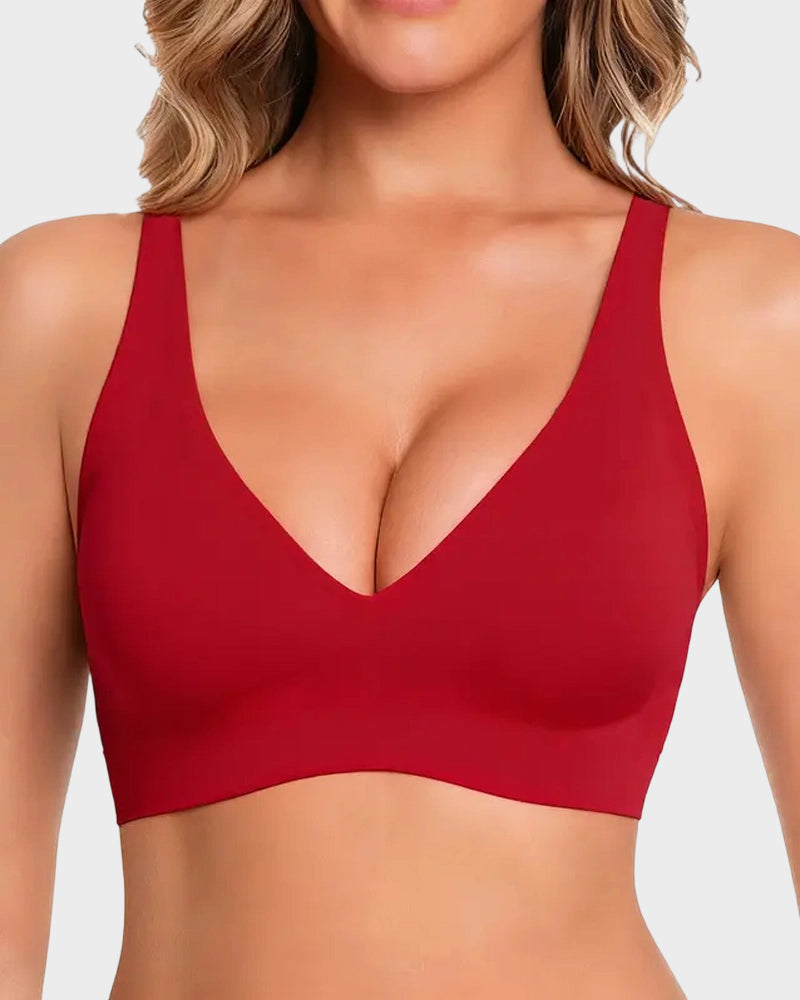 Deep V Seamless Push-Up Bra | Velaure