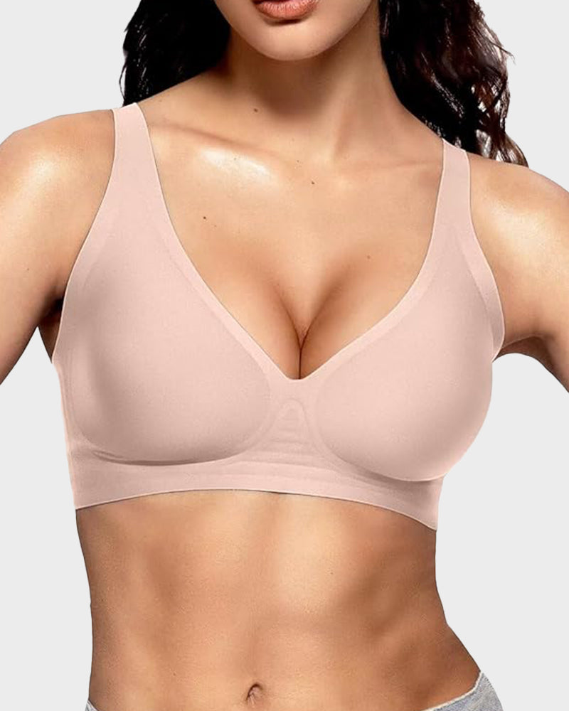 Deep V Seamless Push-Up Bra | Velaure