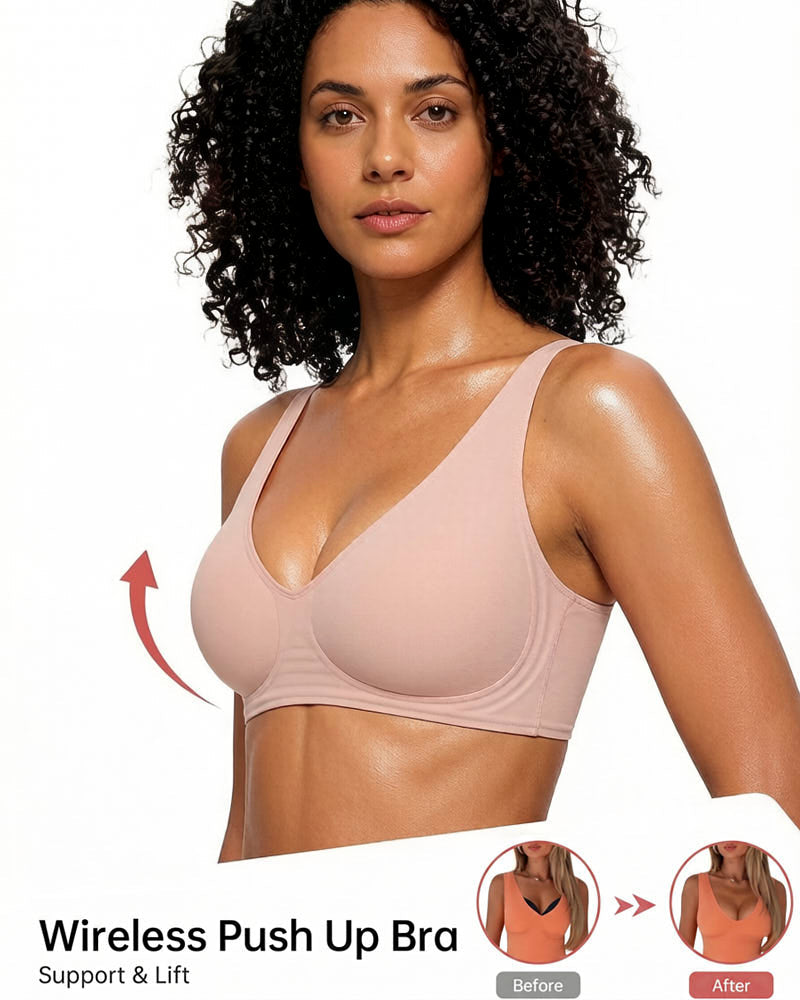 Deep V Seamless Push-Up Bra | Velaure
