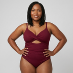 Sculpt Cutout One-Piece Swimsuit | Velaure