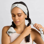 Set & Flow Heatless Curling Headband Heather Gray