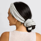 Set & Flow Heatless Curling Headband Heather Gray