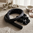 Heatless Curling Headband Black | Velaure