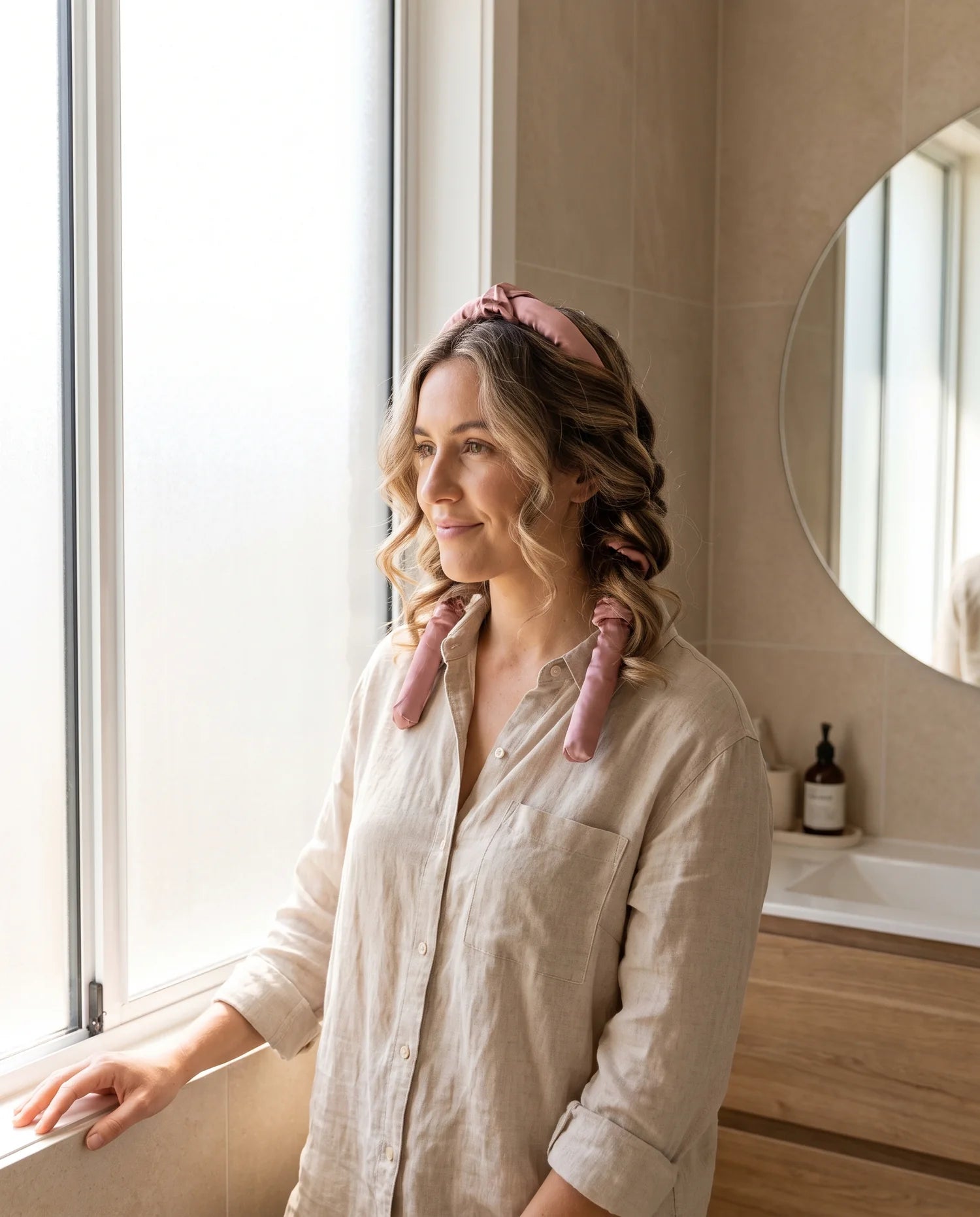Heatless curls with the Velaure curling headband